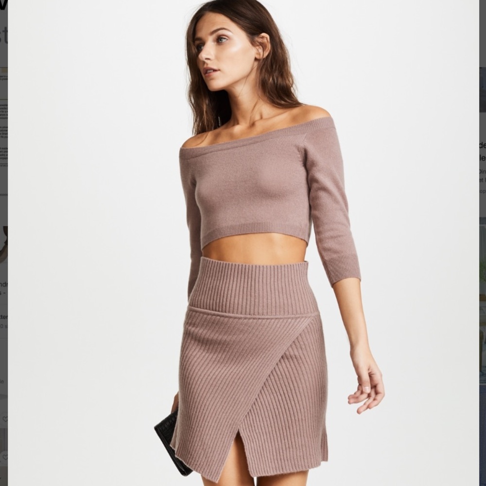 The Perfext off the shoulder top and skirt